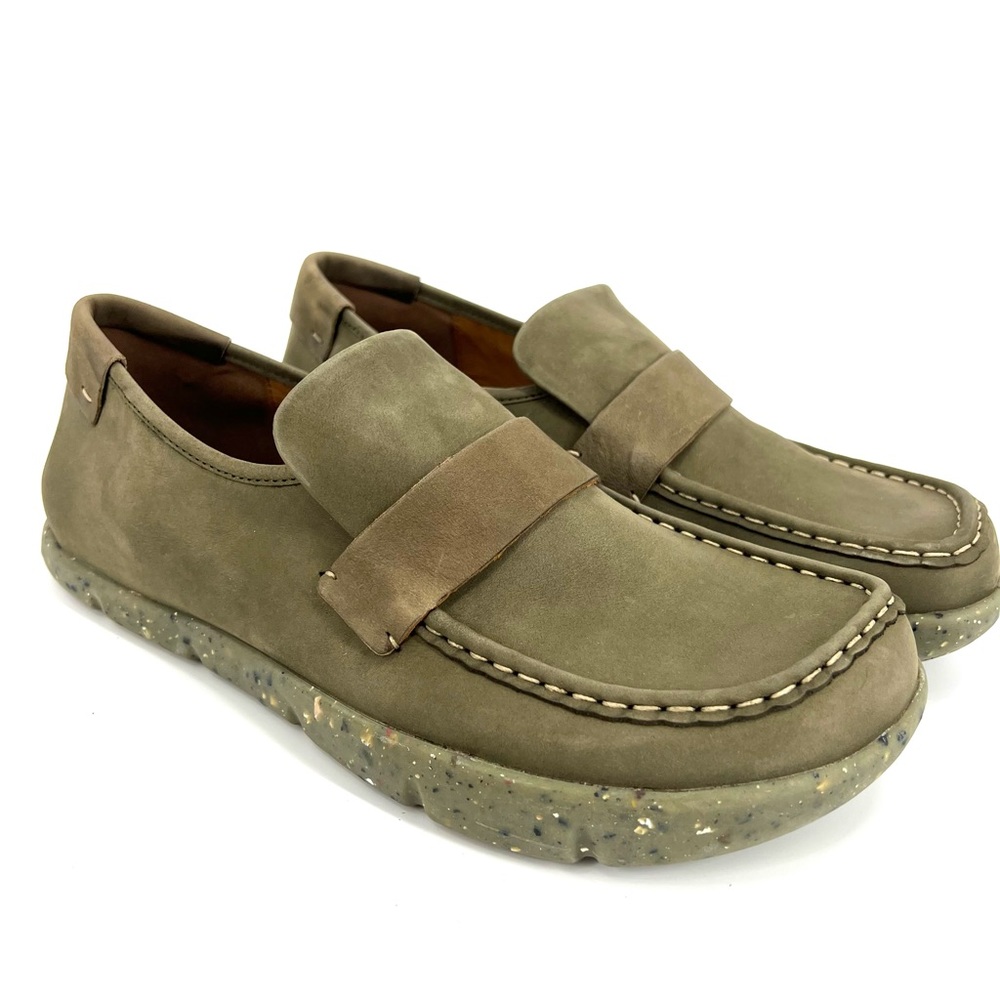 Kalso Earth Shoes Dabb Nubuck Leather Negative Heel Men’s US 11.5 EU 44.5 Olive